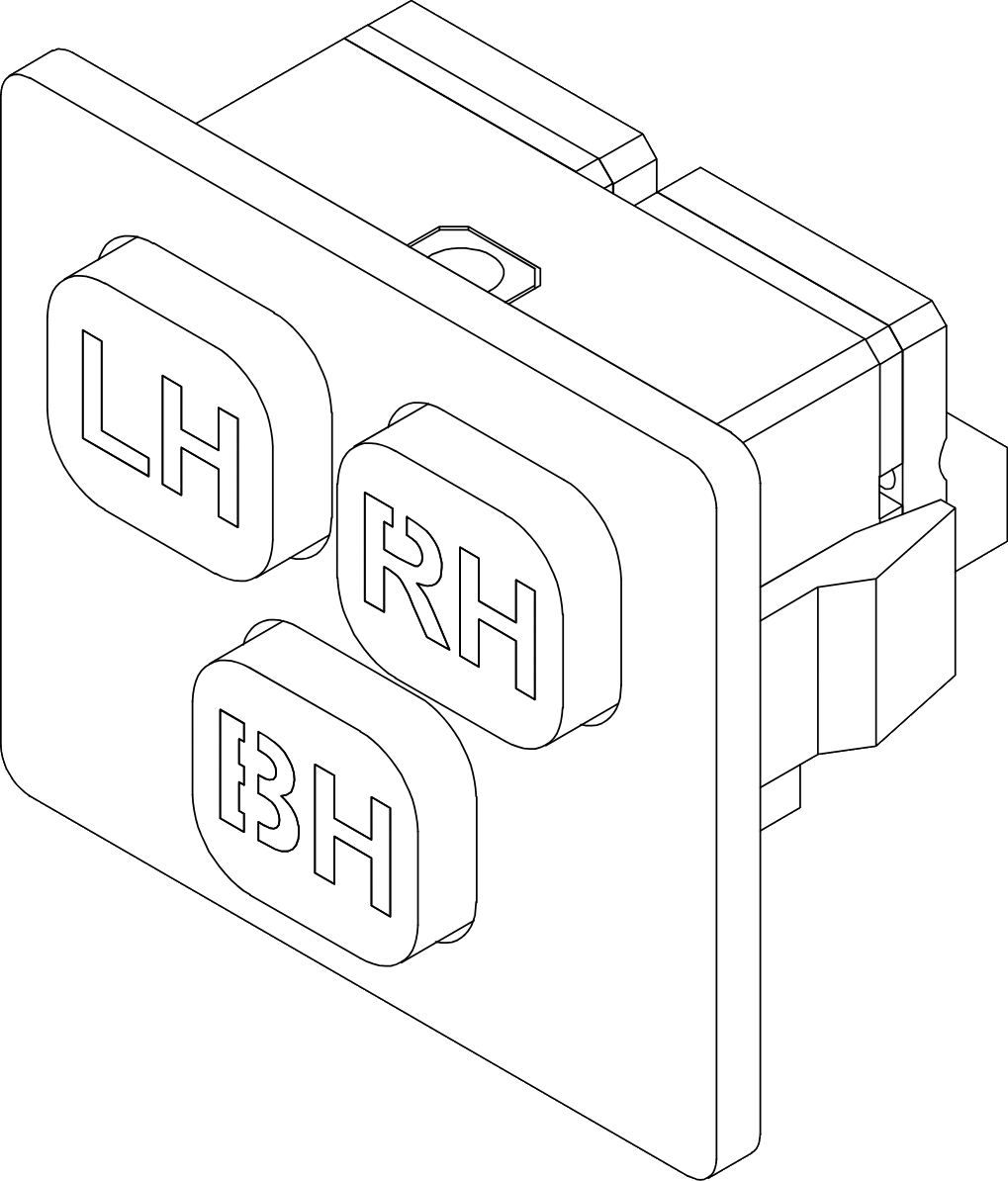 Part 10302, Wink Button - Large Slot.